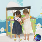 Kids Play Kitchen With Mud Kitchen Set & Water Play Toys For Outdoor Use