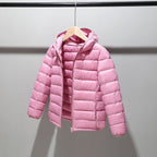 Autumn And Winter Children's Clothing Cotton-padded Coat Down Cotton Coat Lightweight Hooded Jacket