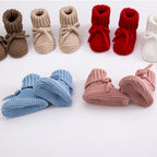 Bow-tie Strap Knitted Toddler Shoes