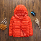 Autumn And Winter Children's Clothing Cotton-padded Coat Down Cotton Coat Lightweight Hooded Jacket
