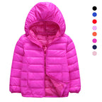 Autumn And Winter Children's Clothing Cotton-padded Coat Down Cotton Coat Lightweight Hooded Jacket