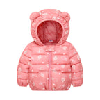 Small And Medium-sized Children's Down Padded Winter Boys And Girls Printed Cotton Coat