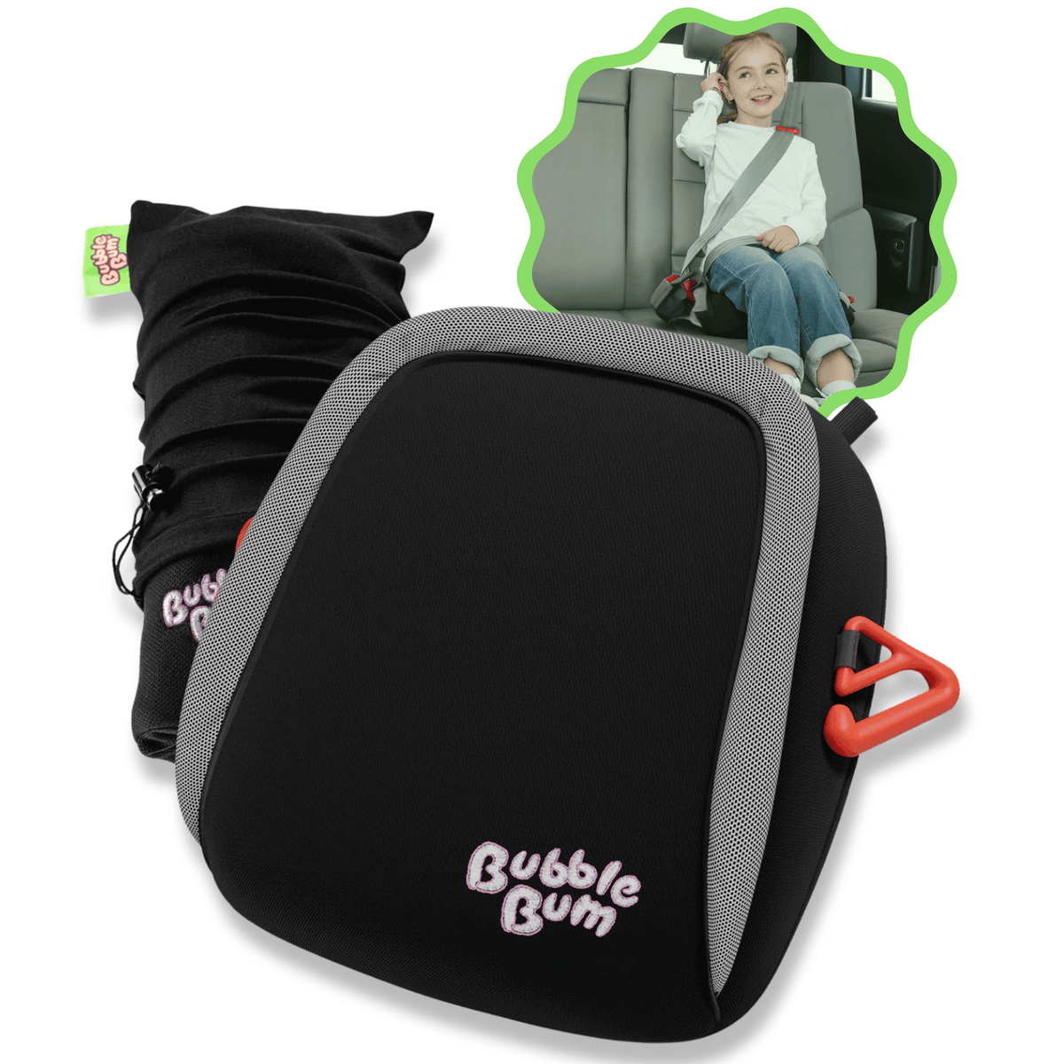 BubbleBum Inflatable Travel Booster Seat for Kids (Ages 4–11)