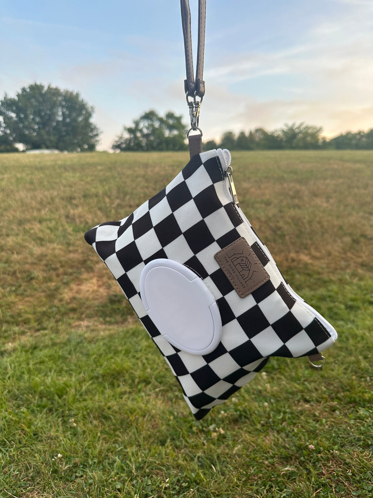 Wipes Clutch | Black Check