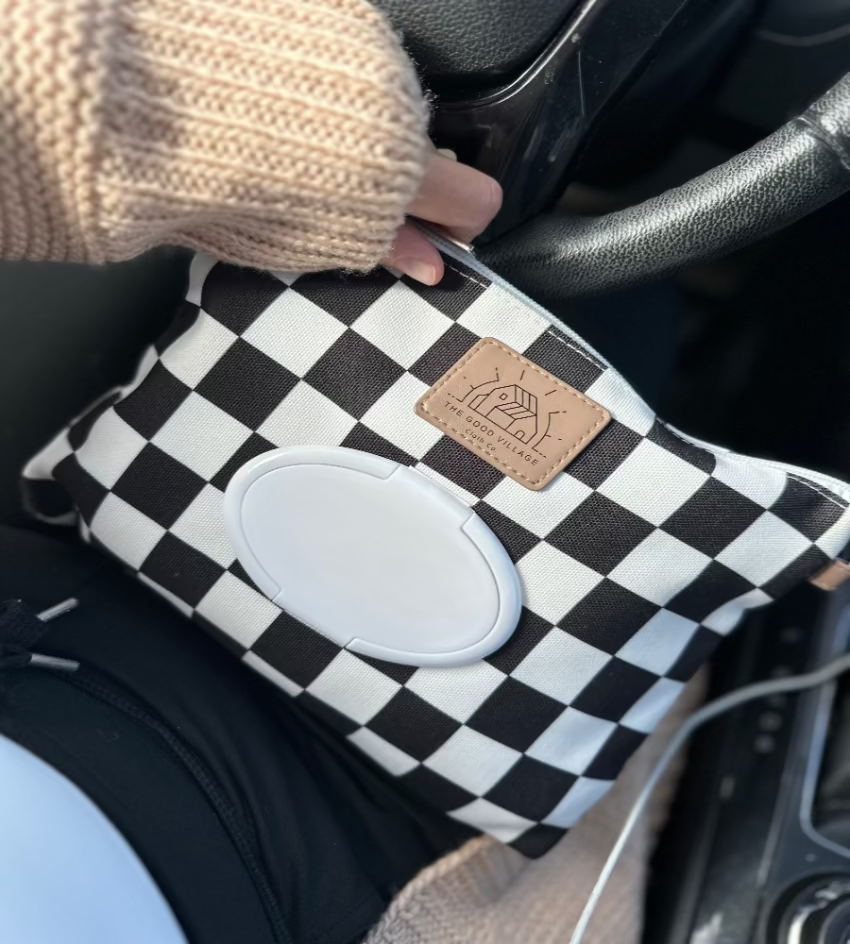 Wipes Clutch | Black Check
