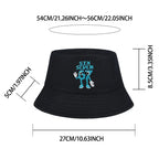67 Cartoon Printed Kids Bucket Hat | Unisex Sun Hat for Outdoor Play