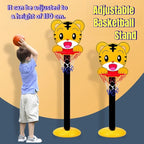 Kids Adjustable Height for Youngsters' Basketball Hoop Set with Durable Ball & Pump - Indoor/Outdoor Sport Play, Gift Birthday