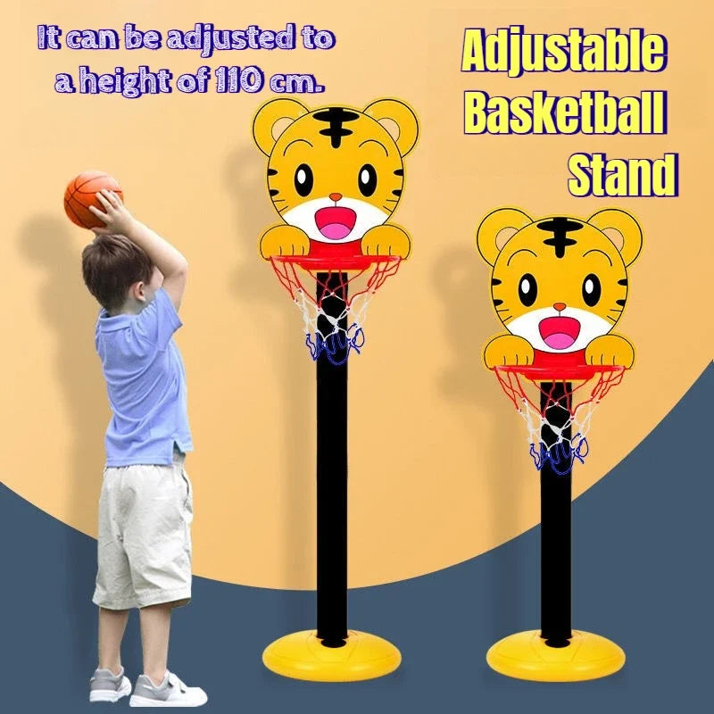 Kids Adjustable Height for Youngsters' Basketball Hoop Set with Durable Ball & Pump - Indoor/Outdoor Sport Play, Gift Birthday