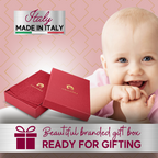 UNICORNJ Sterling Silver Keepsake Baby Rattle Rocking Horse | Complete with Gift Box | Gift for Baby | Made in Italy