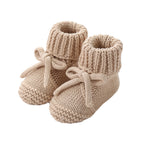 Bow-tie Strap Knitted Toddler Shoes