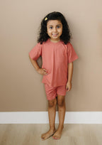 Bamboo Tee & Bike Shorts - sold as separates