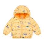 Small And Medium-sized Children's Down Padded Winter Boys And Girls Printed Cotton Coat