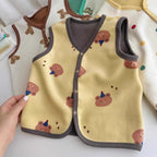 Childrens Small And Large Size Cartoon Vest Spring And Autumn Waistcoat For Boys And Girls Outerwear Top