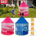 Kids Play Tent Foldable Pop Up Children Play Tent Portable Baby Play House Castle with  Carry Bag Indoor Outdoor Use