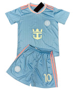 Lionel Messi Kids Blue Miami Soccer Jersey