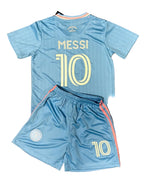 Lionel Messi Kids Blue Miami Soccer Jersey
