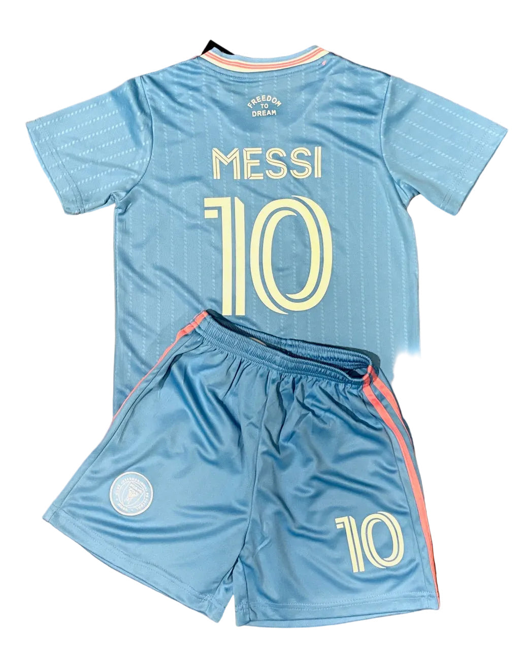Lionel Messi Kids Blue Miami Soccer Jersey