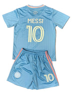 Lionel Messi Kids Blue Miami Soccer Jersey