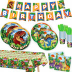 Daidle Unicorn Birthday Party Supplies Kit Banner Tableware for 24 Guests