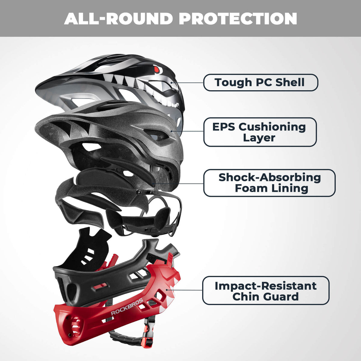 Kids Full-Face Bike Helmet