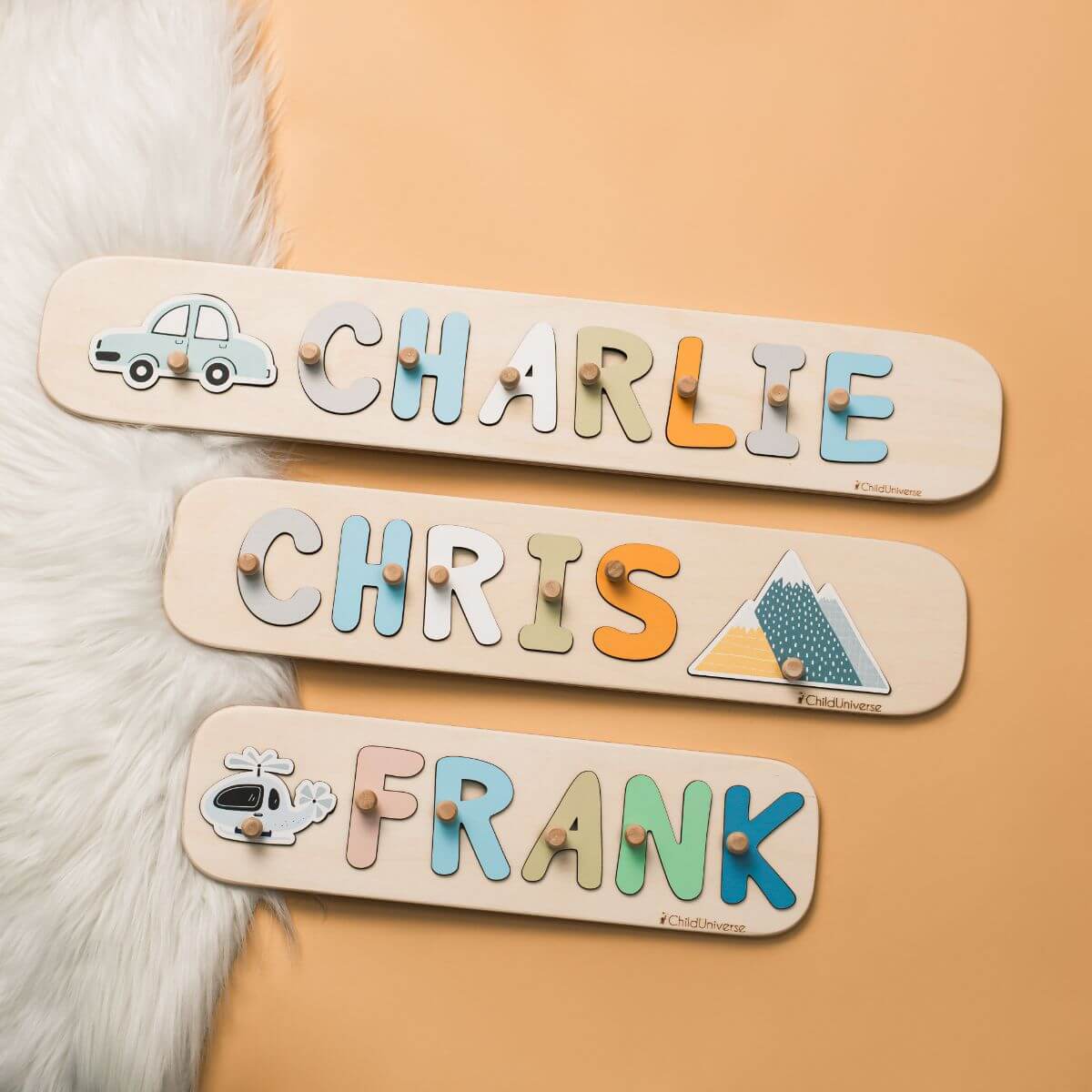 Name Puzzle with Pegs
